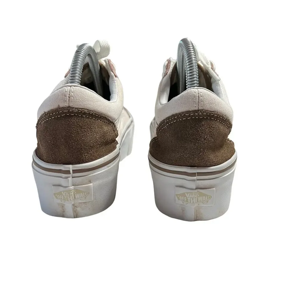 Vans Old Skool Stackform Platform Shoe Sneaker Earthy Blocking Size W9.5/M8